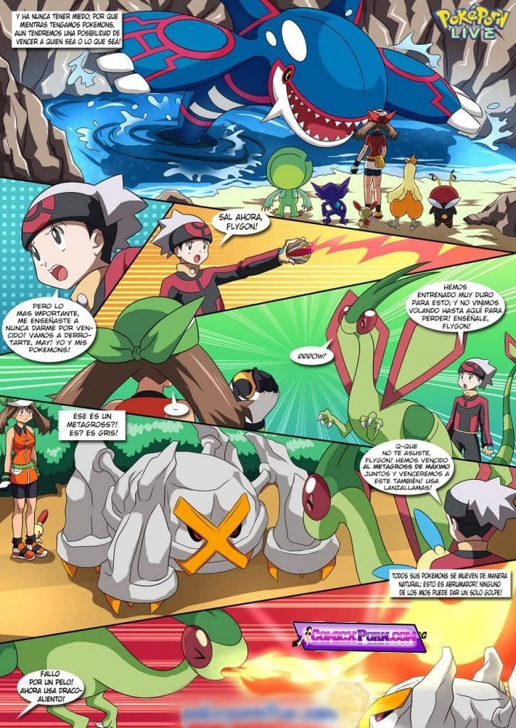 Comic Porno Pokemon Down Follando con ash y misty desnuda hentai 12