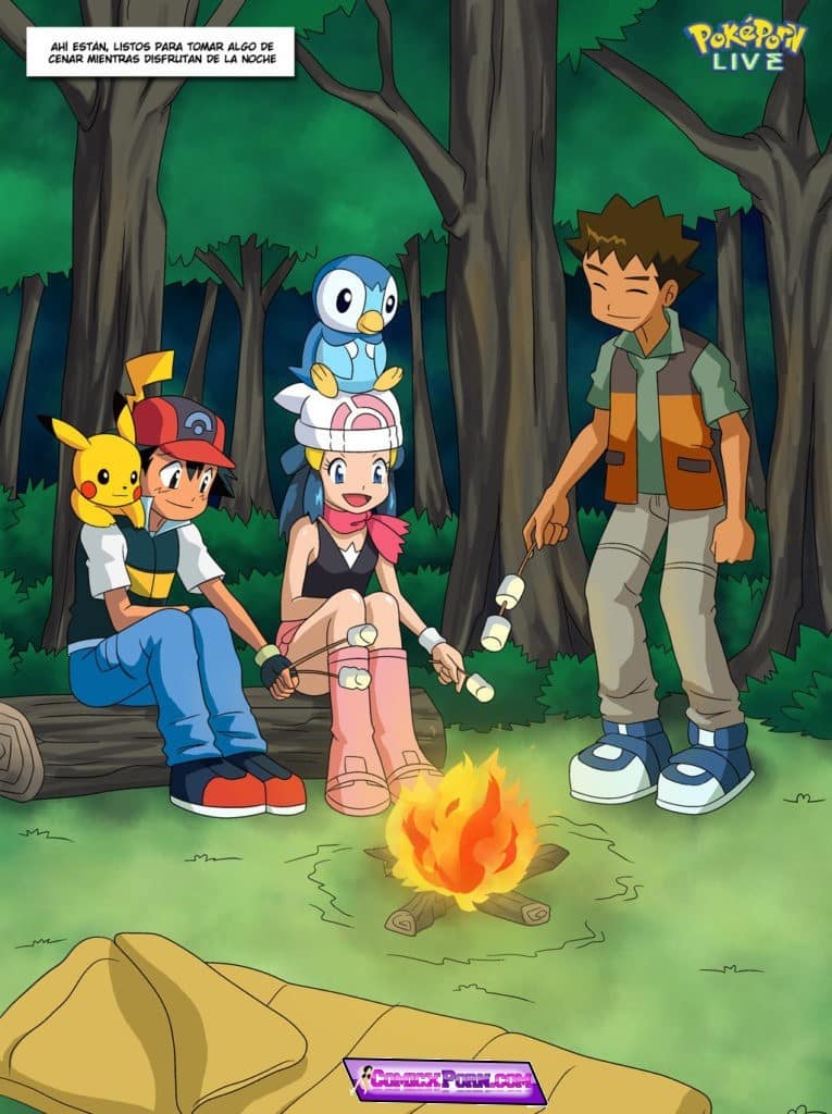 Porno Pokemon Ash Follando con Misty y Dawun xxx comics hentai 2