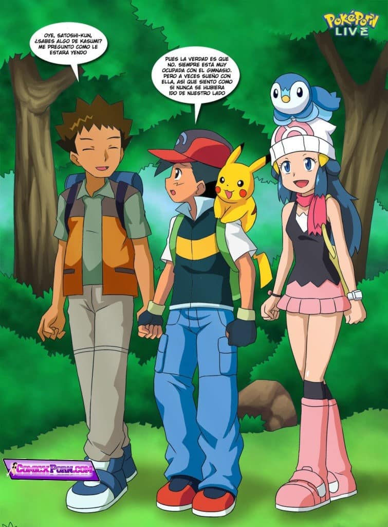 Porno Pokemon Ash Follando con Misty y Dawun xxx comics hentai 29