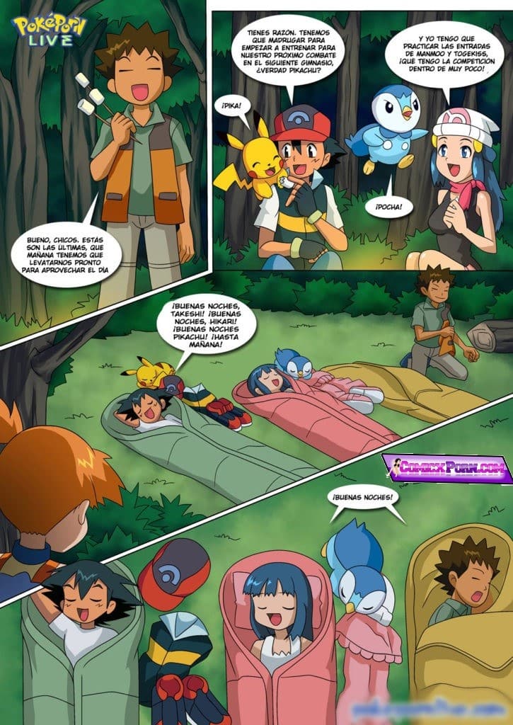 Porno Pokemon Ash Follando con Misty y Dawun xxx comics hentai 3
