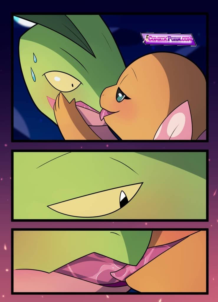 Porno Pokemon Charmander y Grovyle Komik xxx zoofilia 5