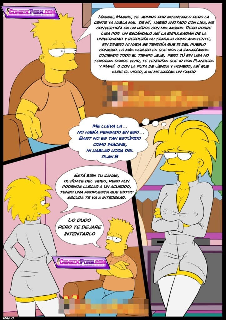 Komik Hentai Los Simpsons Maggie xxx Follando con Bart incesto 8