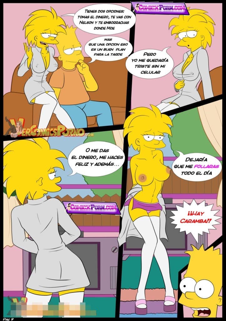 Komik Hentai Los Simpsons Maggie xxx Follando con Bart incesto 9