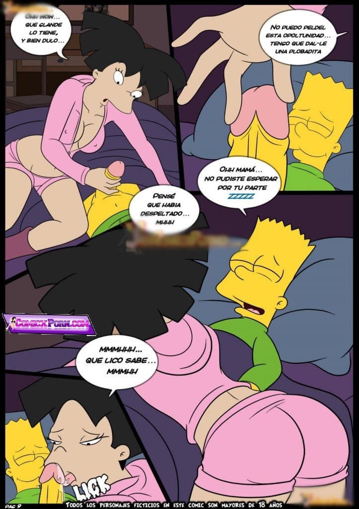 Los Simpsons Porno incesto Marge y Bart Follando 10