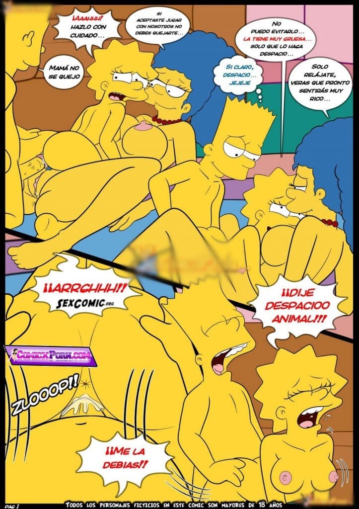 Los Simpsons Porno incesto Marge y Bart Follando 2