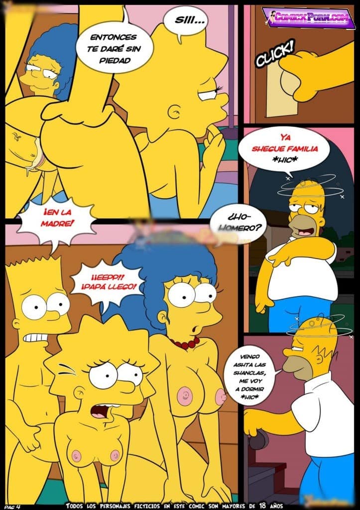 Los Simpsons Porno incesto Marge y Bart Follando 5
