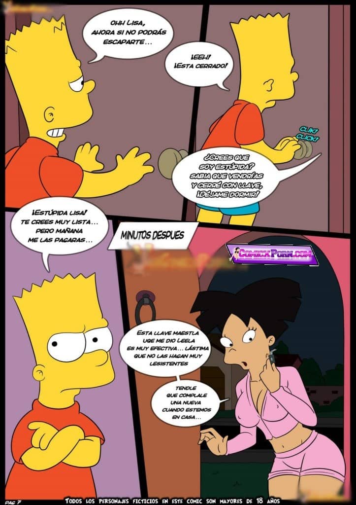 Los Simpsons Porno incesto Marge y Bart Follando 8