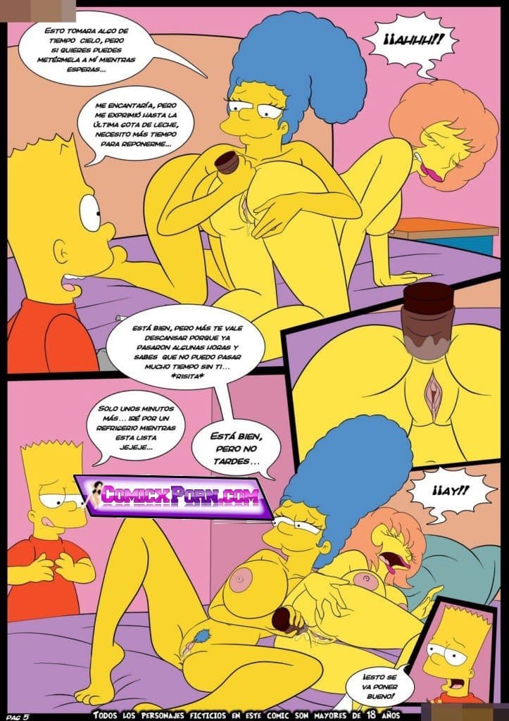 Los Simpsons xxx Edna Krabappel Follando con Bart 6