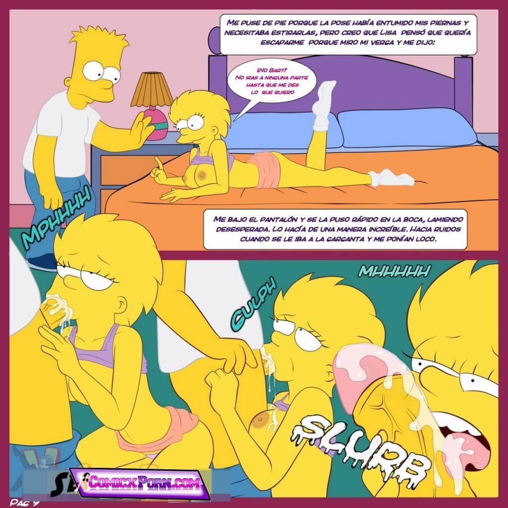 Simpsons Hentai Incesto Bart y Lisa Follando comics porno anime 10