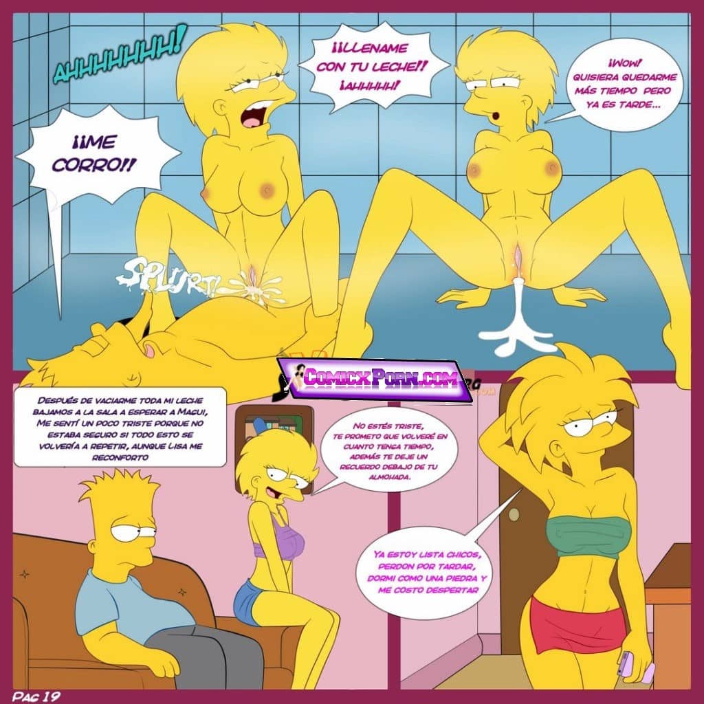 Simpsons Hentai Incesto Bart y Lisa Follando comics porno anime 19