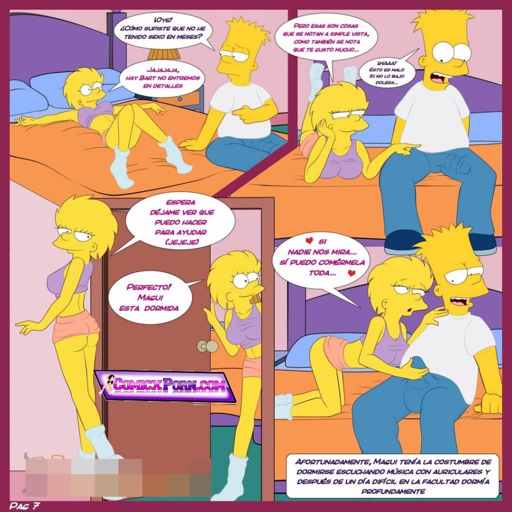 Simpsons Hentai Incesto Bart y Lisa Follando comics porno anime 8