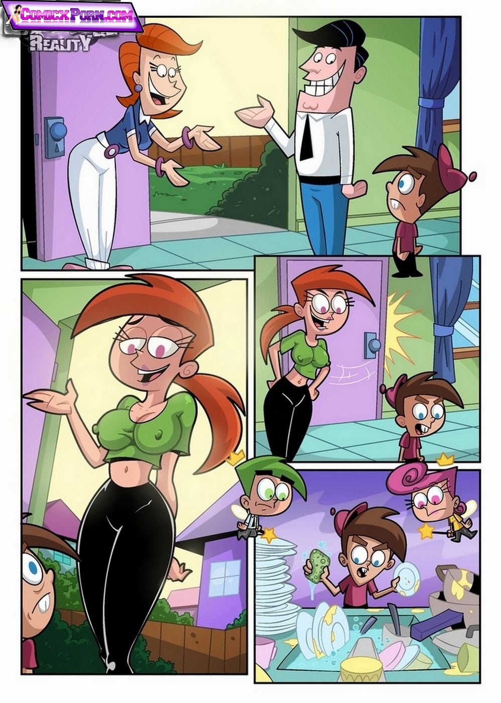 Timmy Turner folla con la niñera