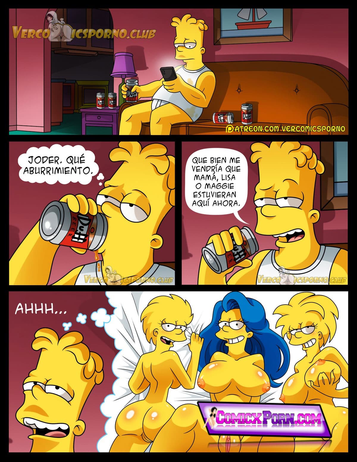 Los Simpsons No Hay Sexo Sin “EX” 49 comic porno los simpson 1