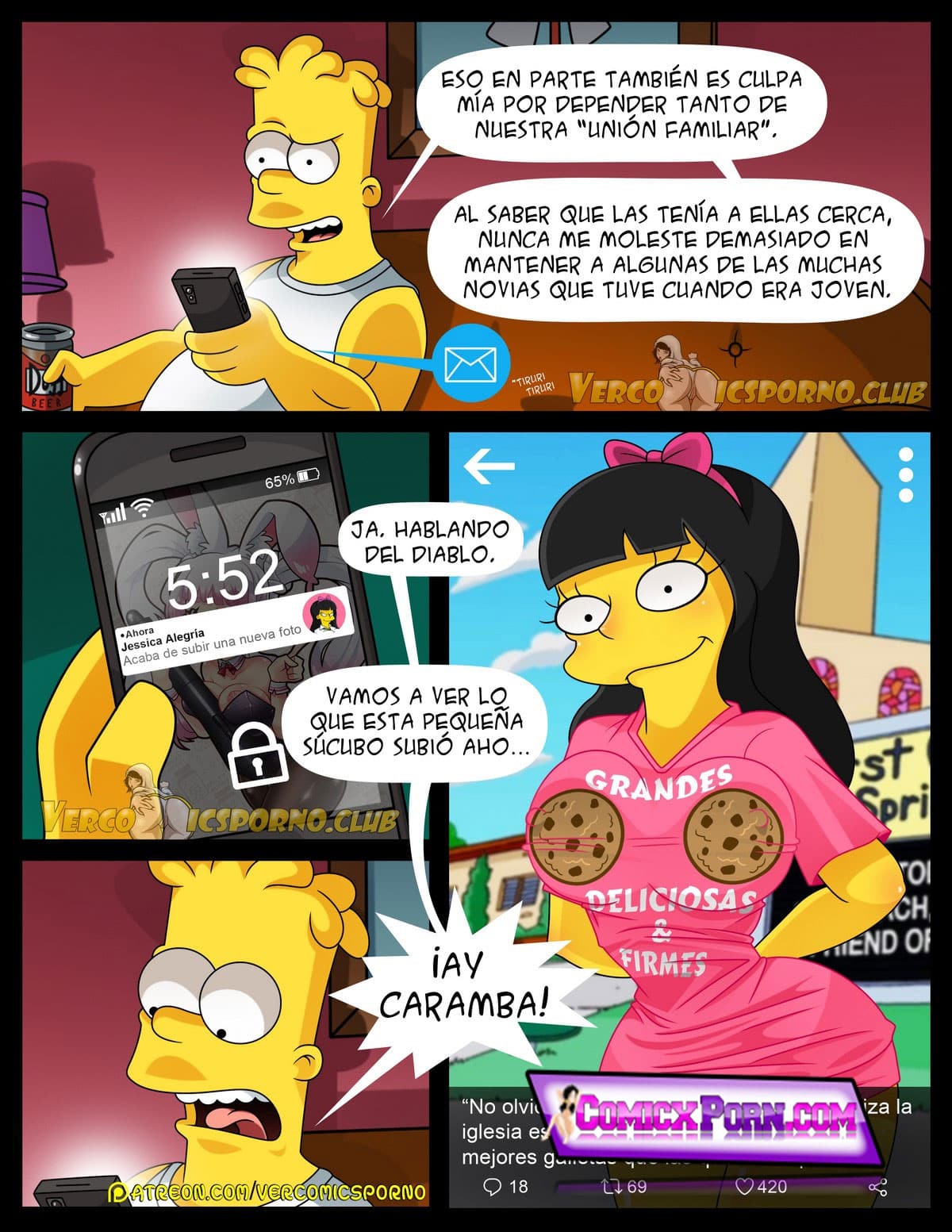 Los Simpsons No Hay Sexo Sin “EX” 51 comic porno los simpson 3