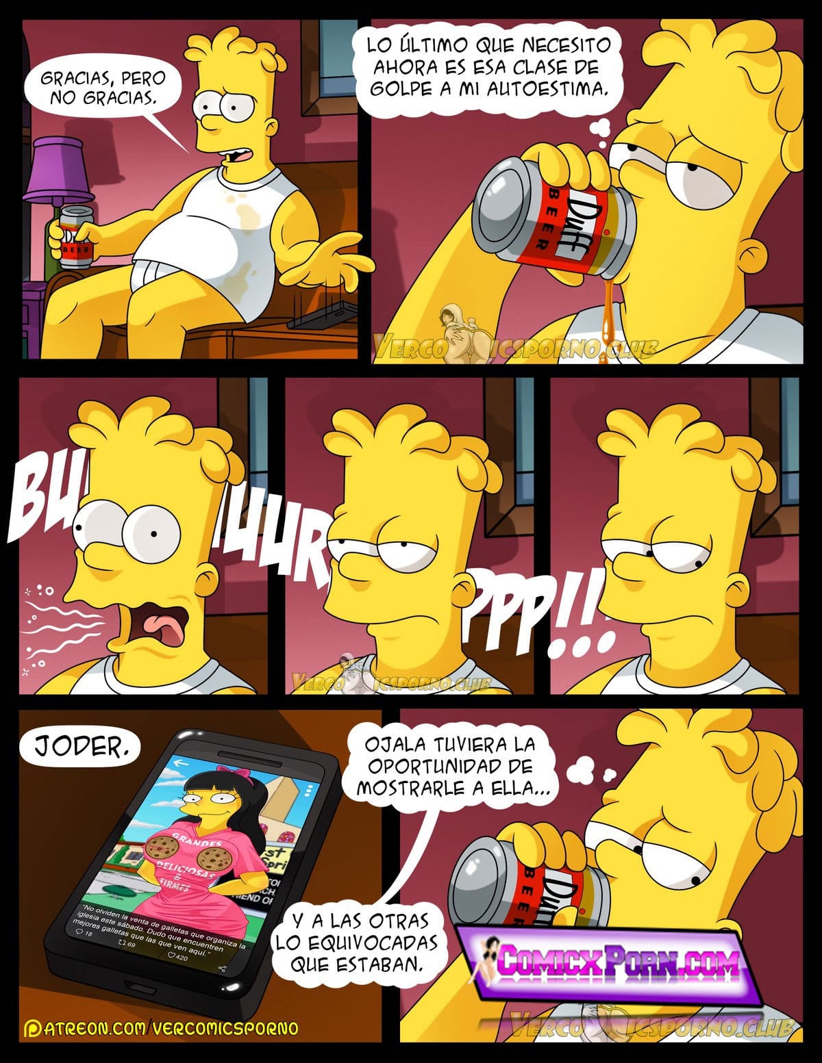 Los Simpsons No Hay Sexo Sin “EX” 53 comic porno los simpson 5
