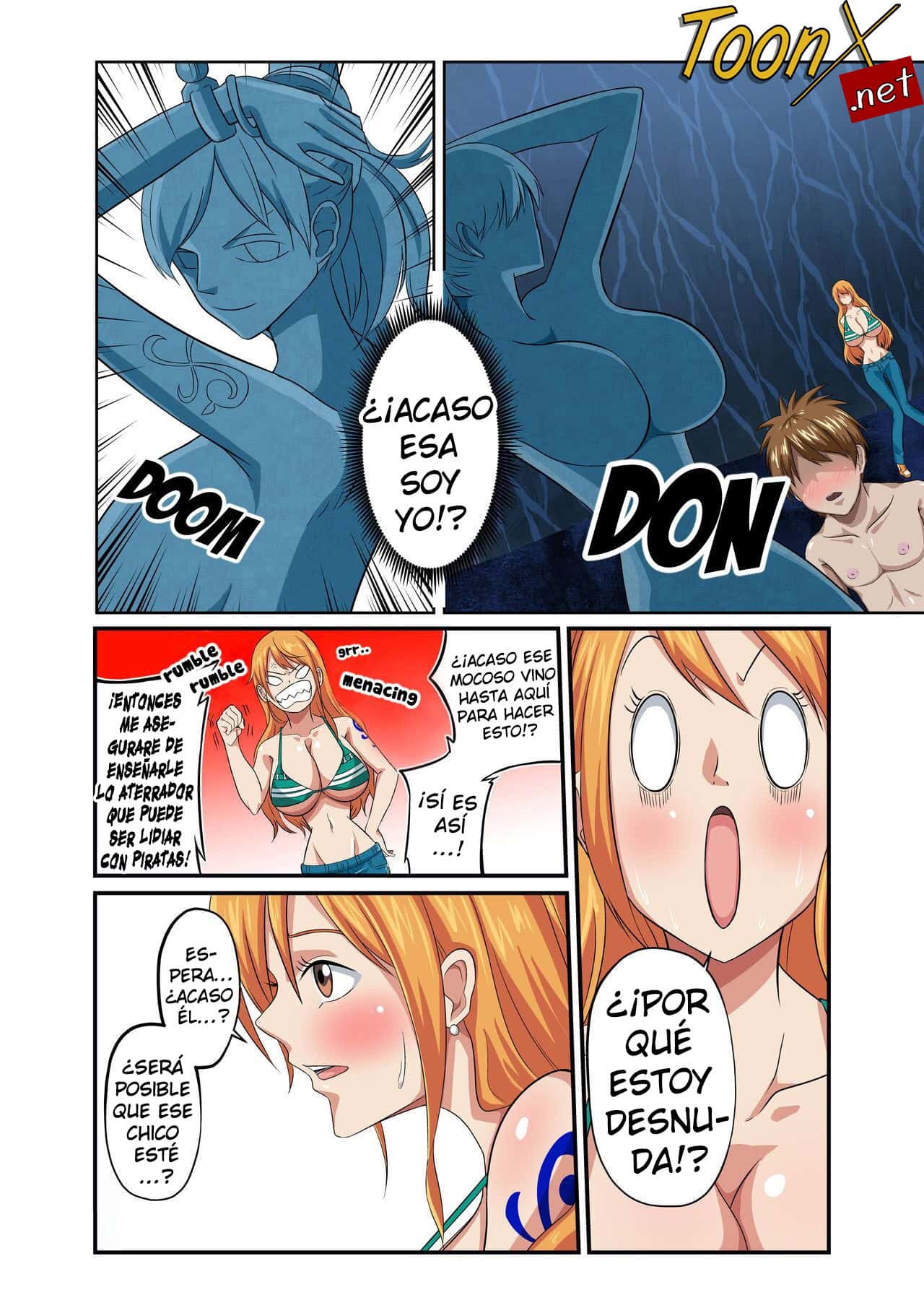 Q Doujin In Front Of The Cat Burglar Statue One Piece Porno 1 4