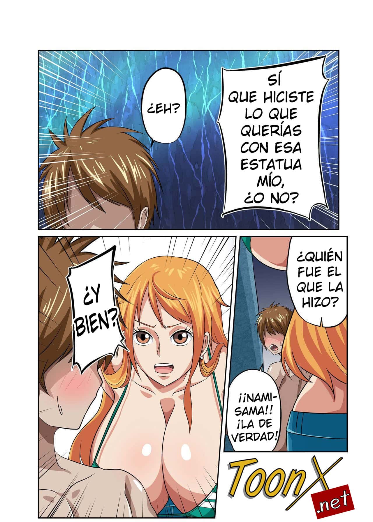 Q Doujin In Front Of The Cat Burglar Statue One Piece Porno 1 6