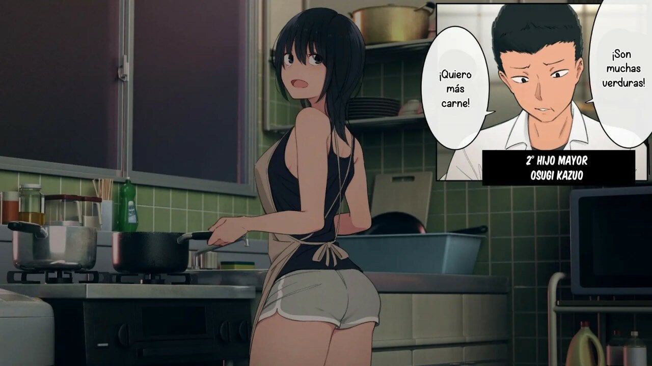 Una linda Onee chan que cuida de su numerosa familia 007