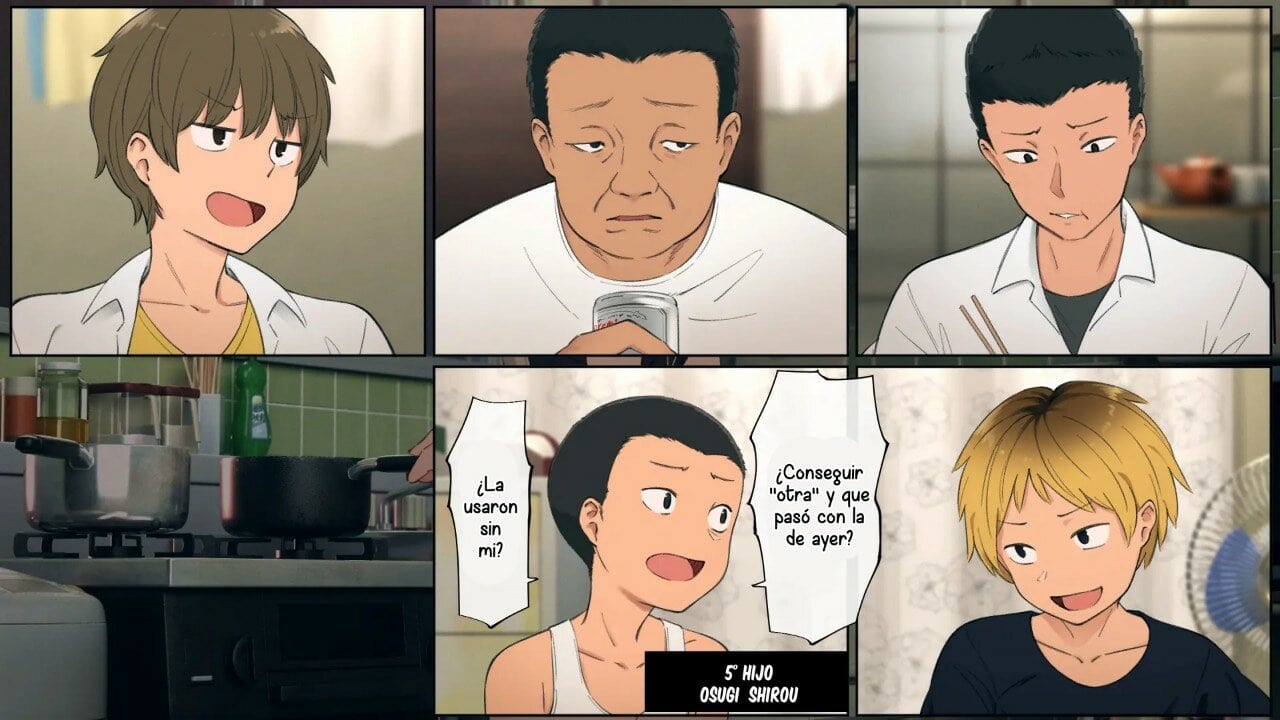 Una linda Onee chan que cuida de su numerosa familia 011