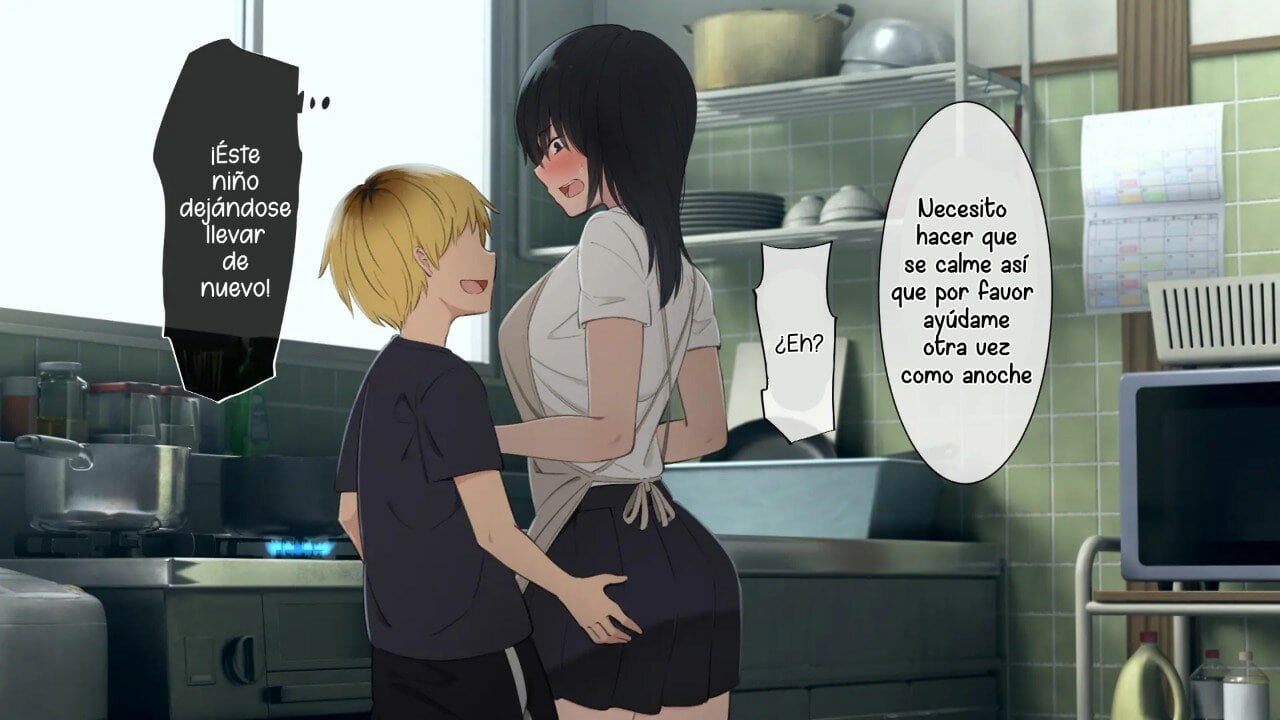 Una linda Onee chan que cuida de su numerosa familia 058