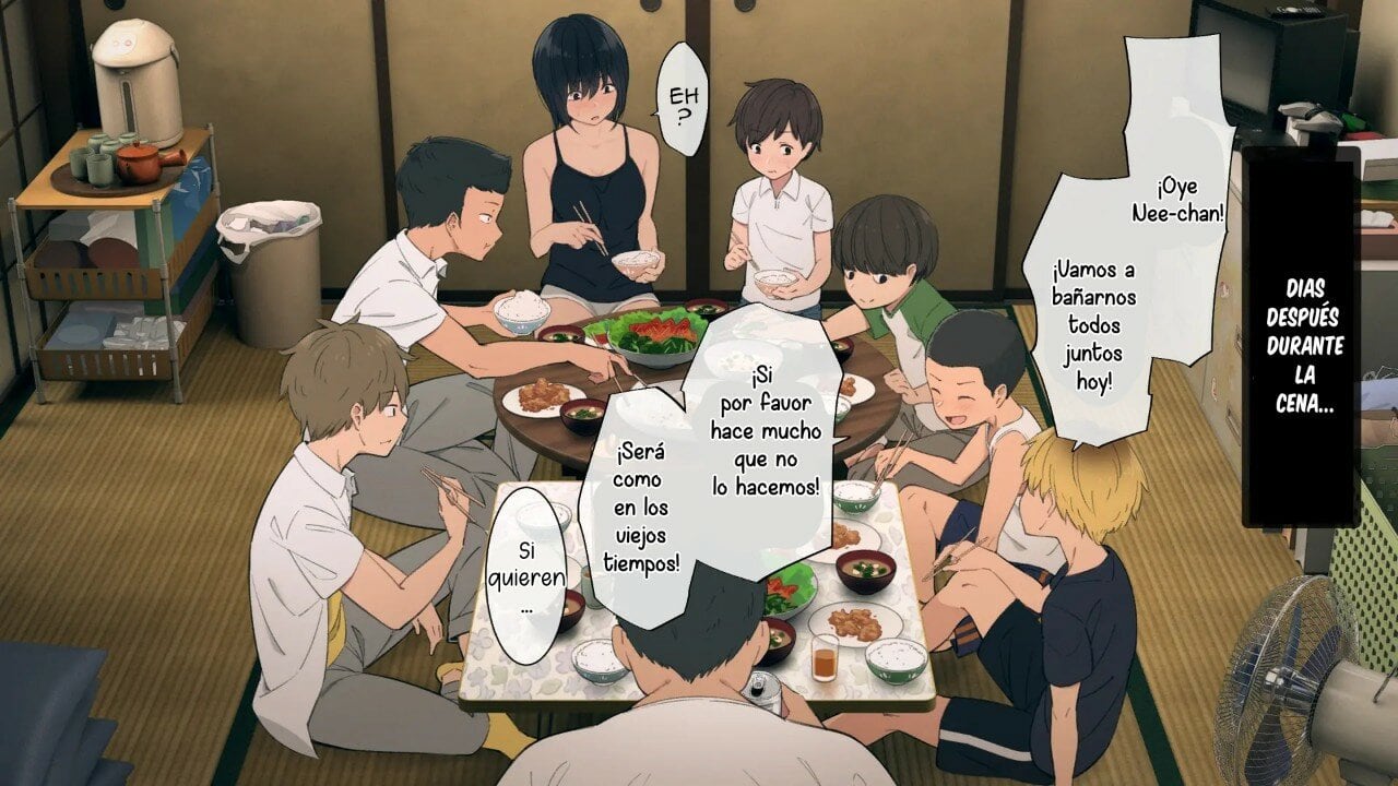 Una linda Onee chan que cuida de su numerosa familia 109