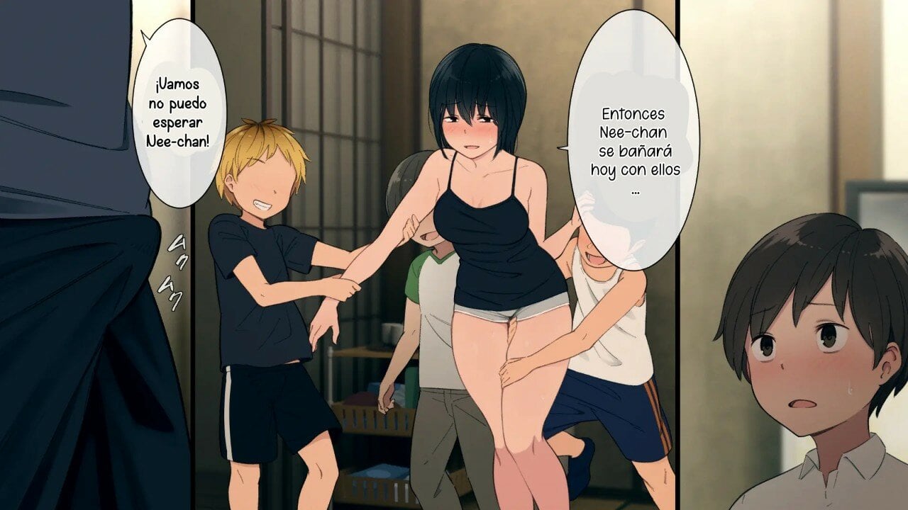 Una linda Onee chan que cuida de su numerosa familia 114