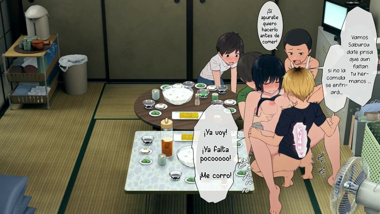 Una linda Onee chan que cuida de su numerosa familia 227 1