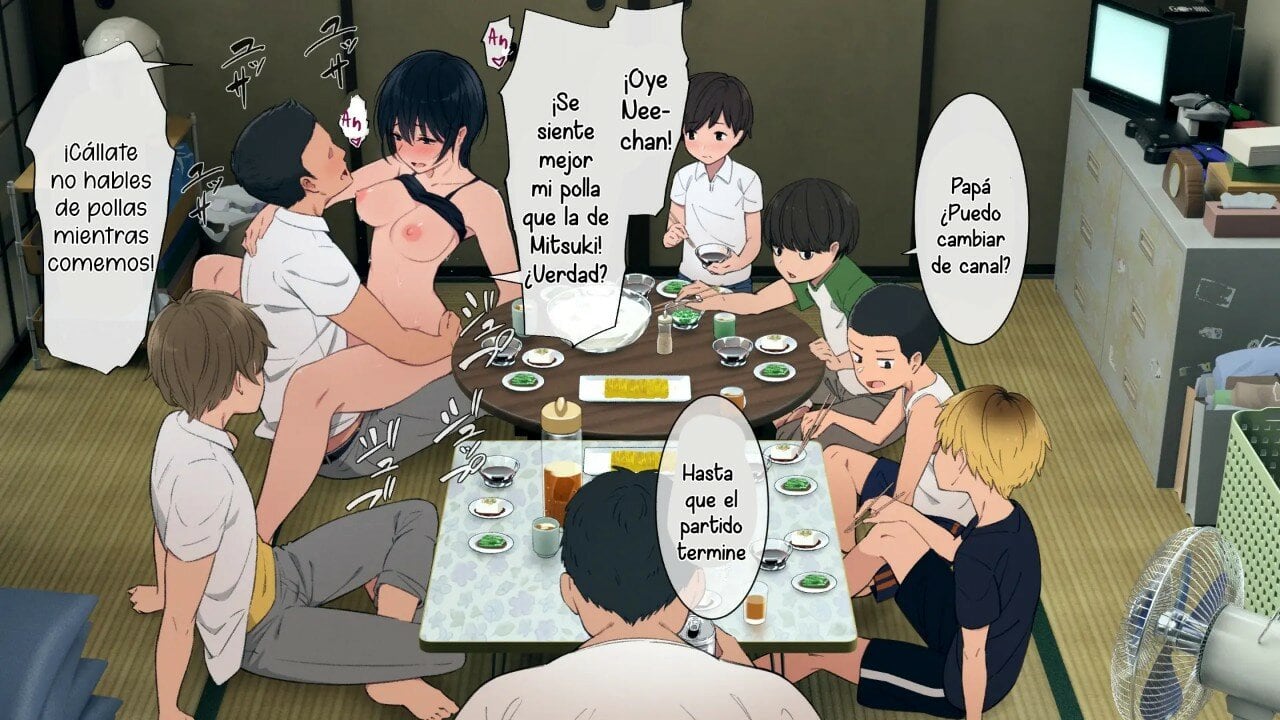 Una linda Onee chan que cuida de su numerosa familia 230 1