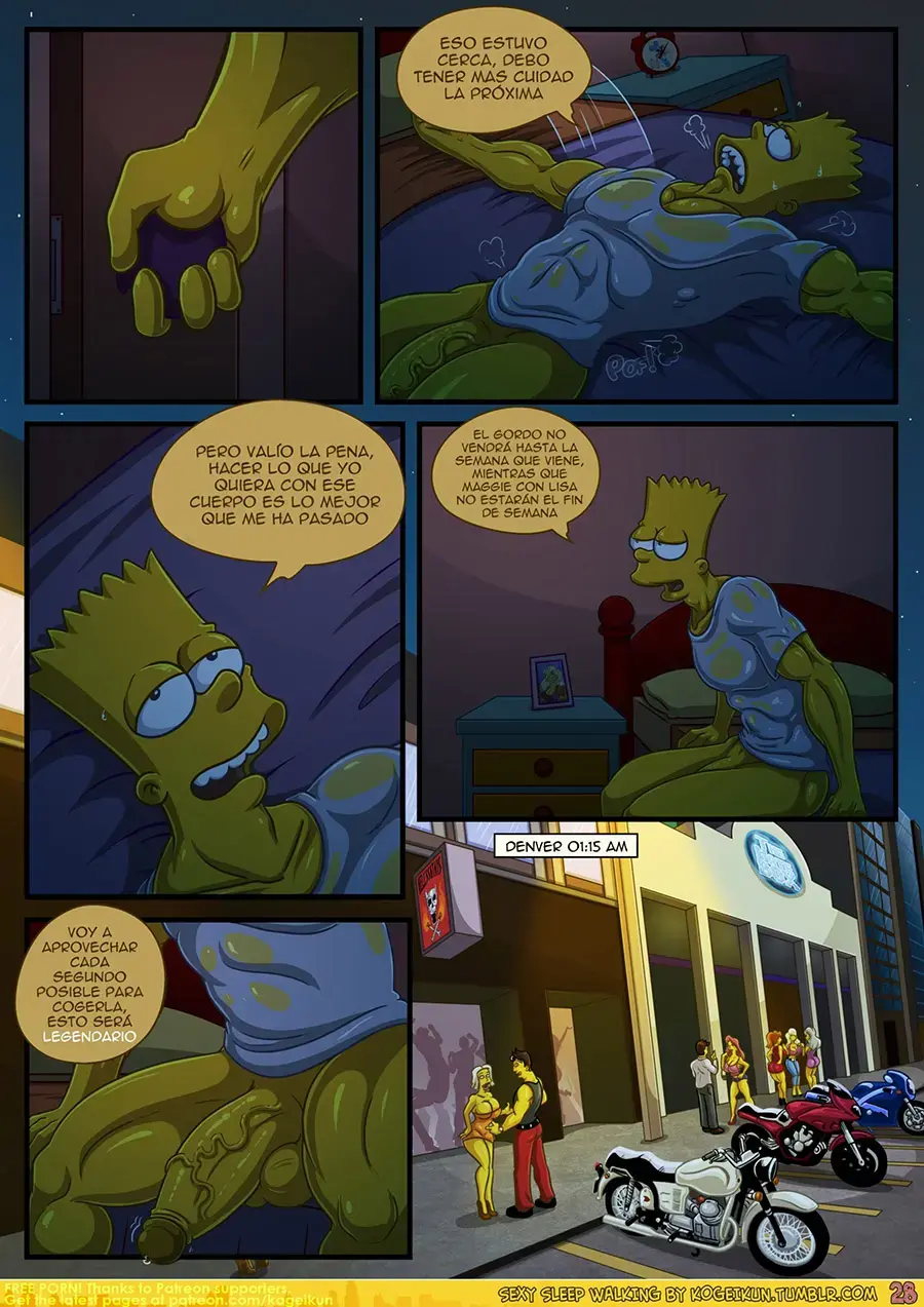 La fantasía sexy de Bart 60 sexy sleep walking 29