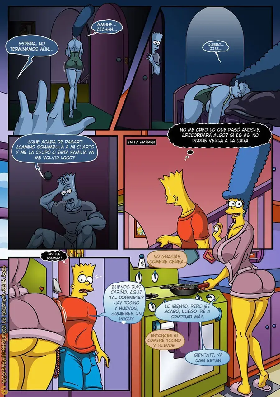 La fantasía sexy de Bart 38 sexy sleep walking 7