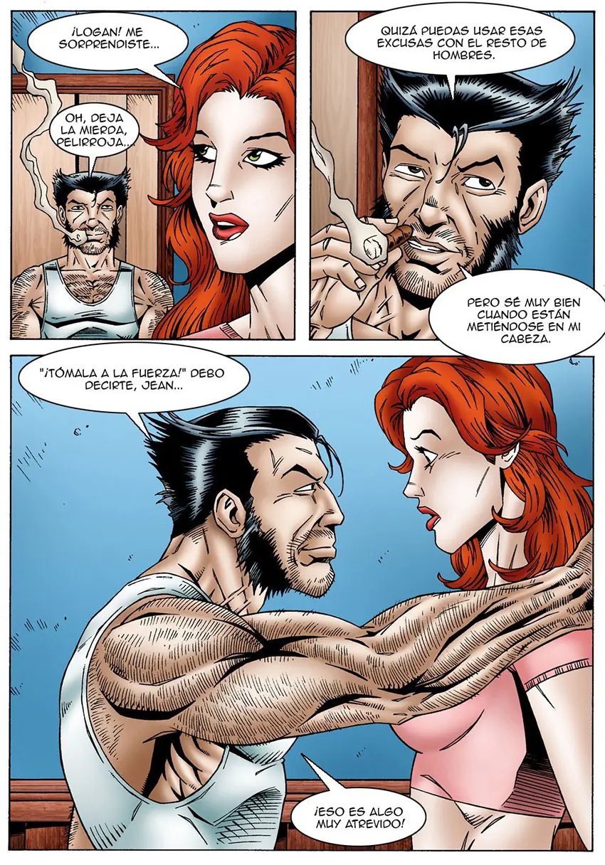 JEAN GREY cheats on Scott Summers by FUCKING LOGAN Leandro 7