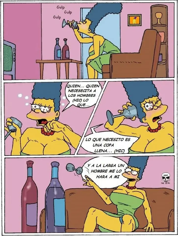 Bart Y Lisa Se Aprovechan De Su Madre Borracha
