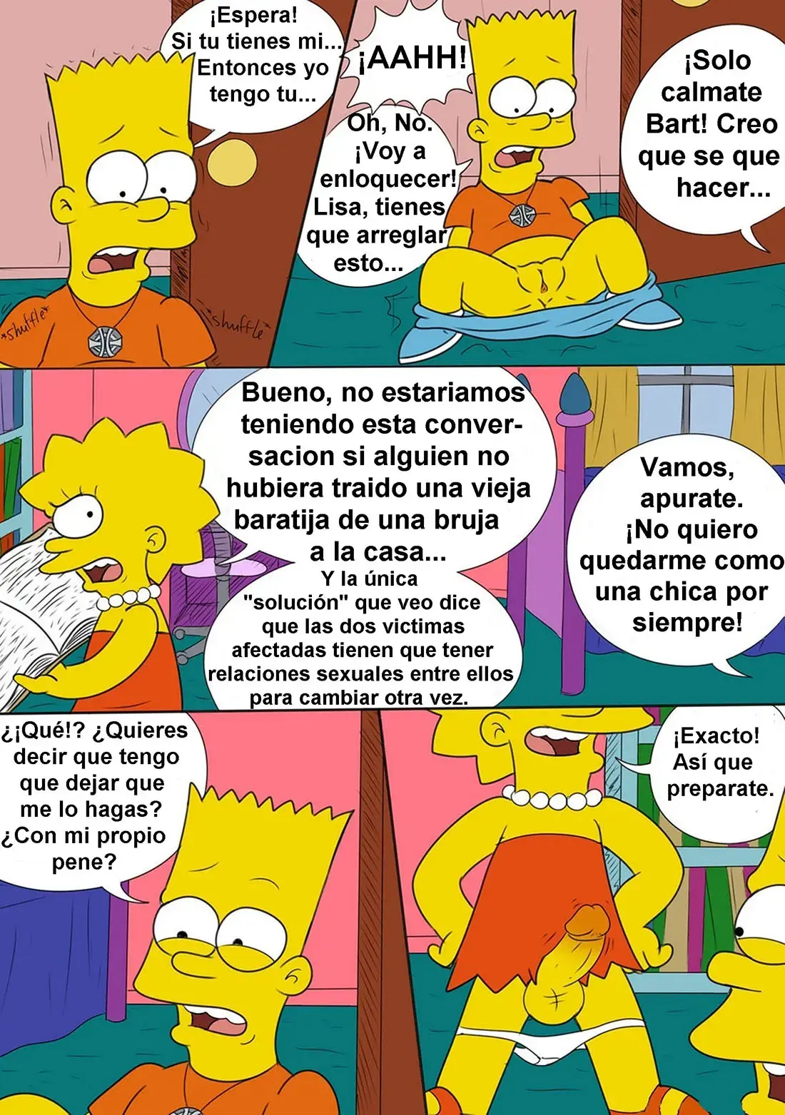 Bart Y Lisa Cambian De Sexo 12 cambiando de sexo 3