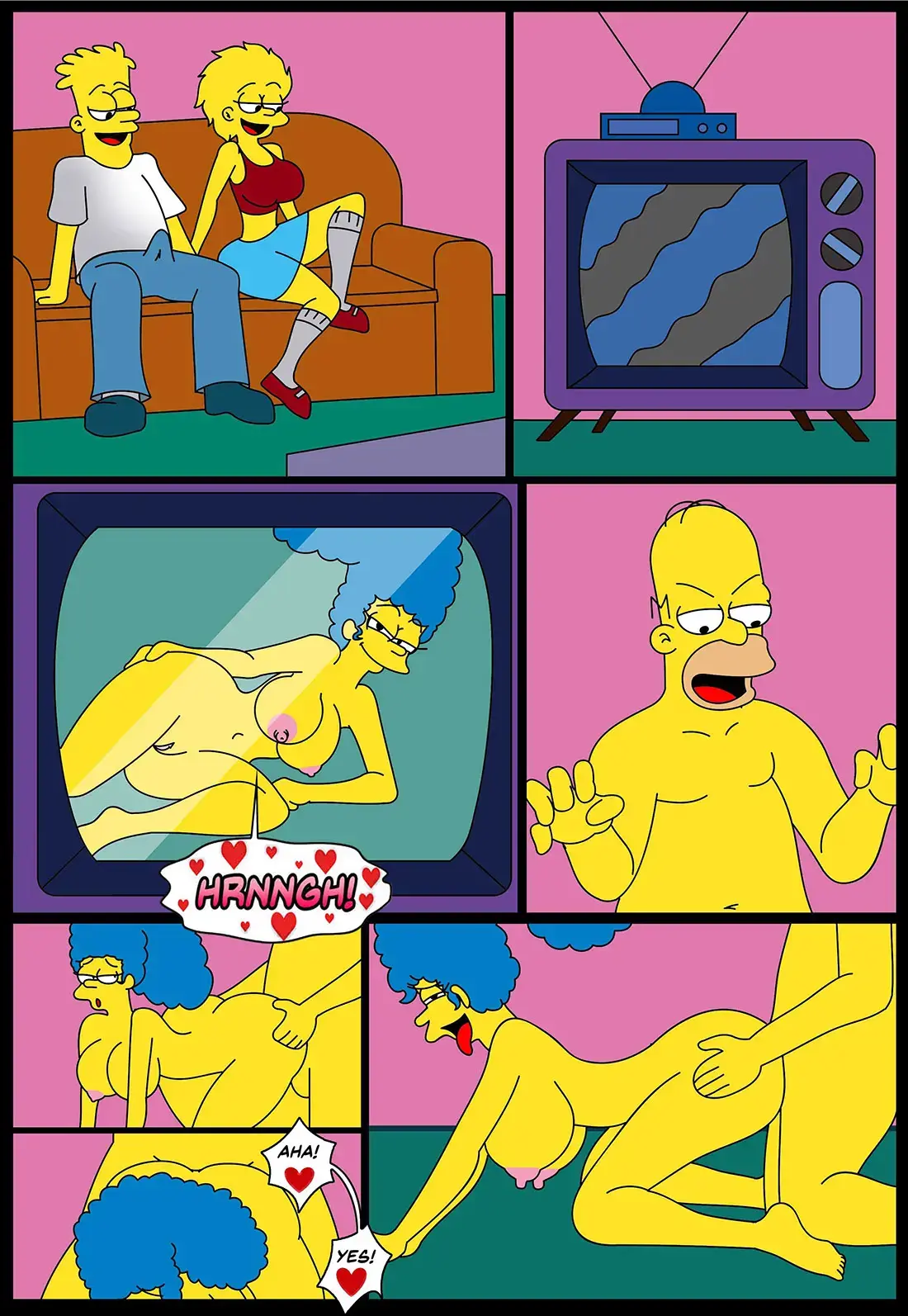 el video xxx de marge y homero 3
