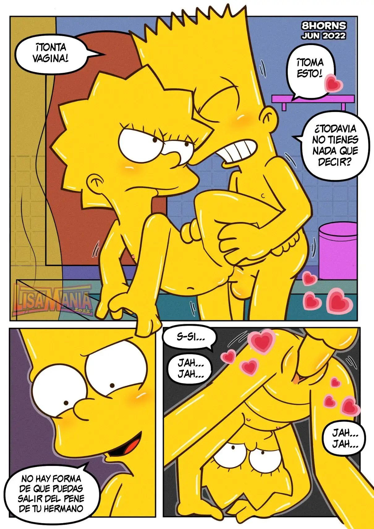 Lisamania: Baño Con Bart 34 eso no es justo verdad 13