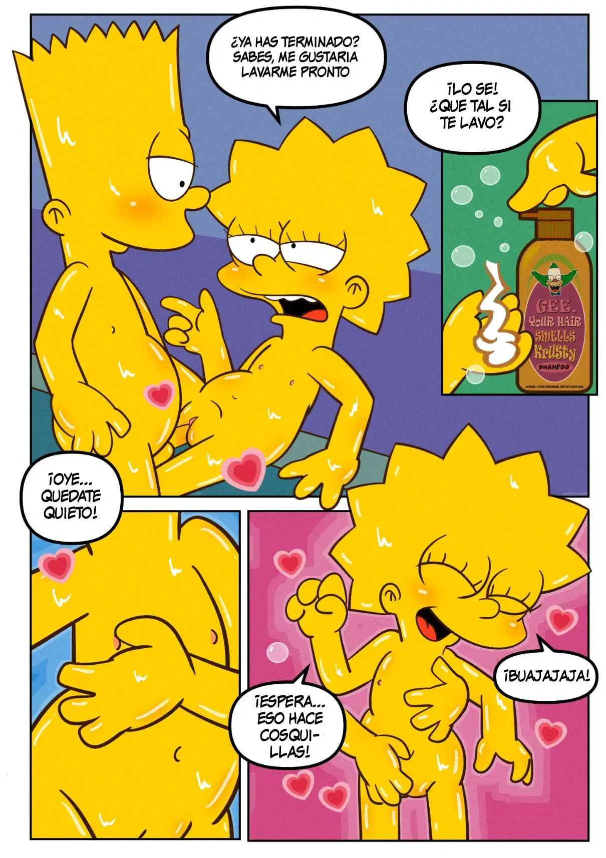 Lisamania: Baño Con Bart 37 eso no es justo verdad 16
