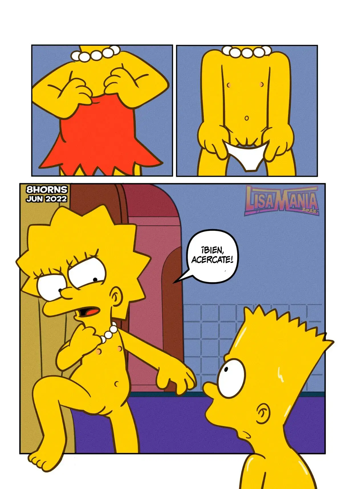Lisamania: Baño Con Bart 24 eso no es justo verdad 3