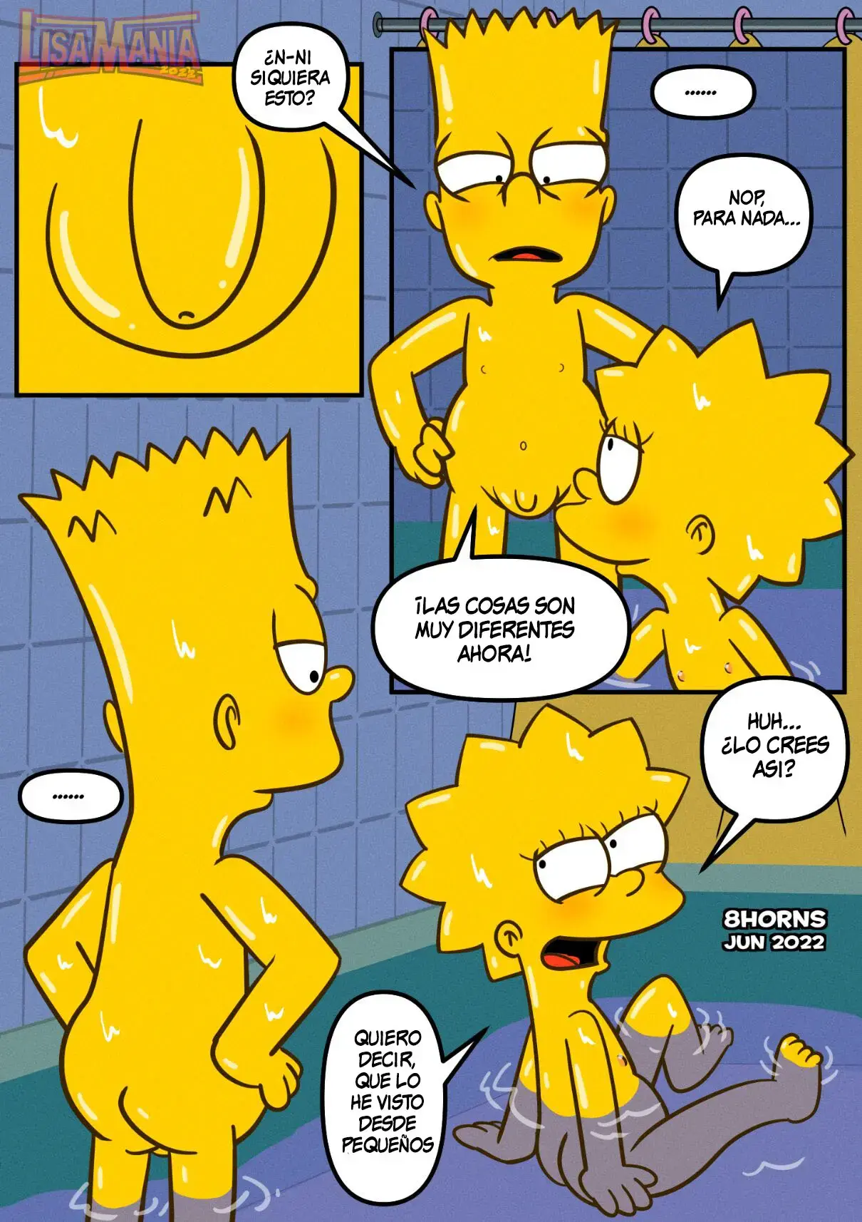 Lisamania: Baño Con Bart 26 eso no es justo verdad 5